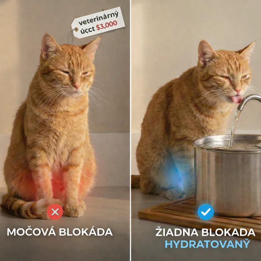 Čo skutočne spôsobuje upchatie močových ciest u mačiek?